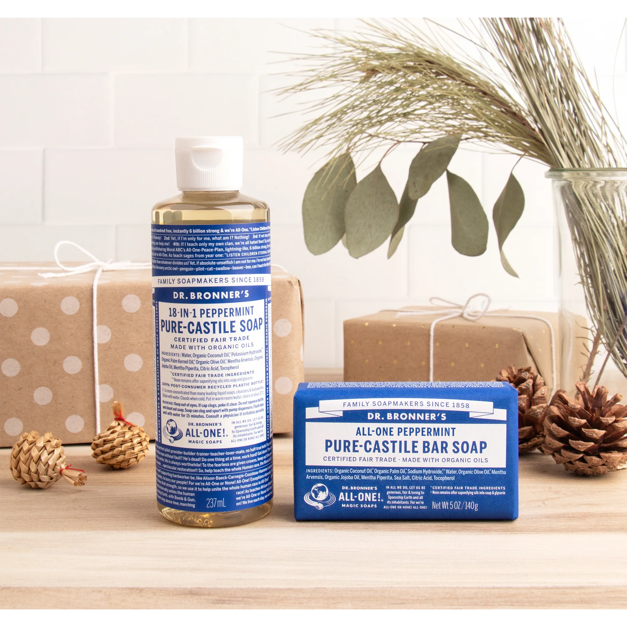 Pure Castile Liquid Soap - 240ml Dr Bronner&