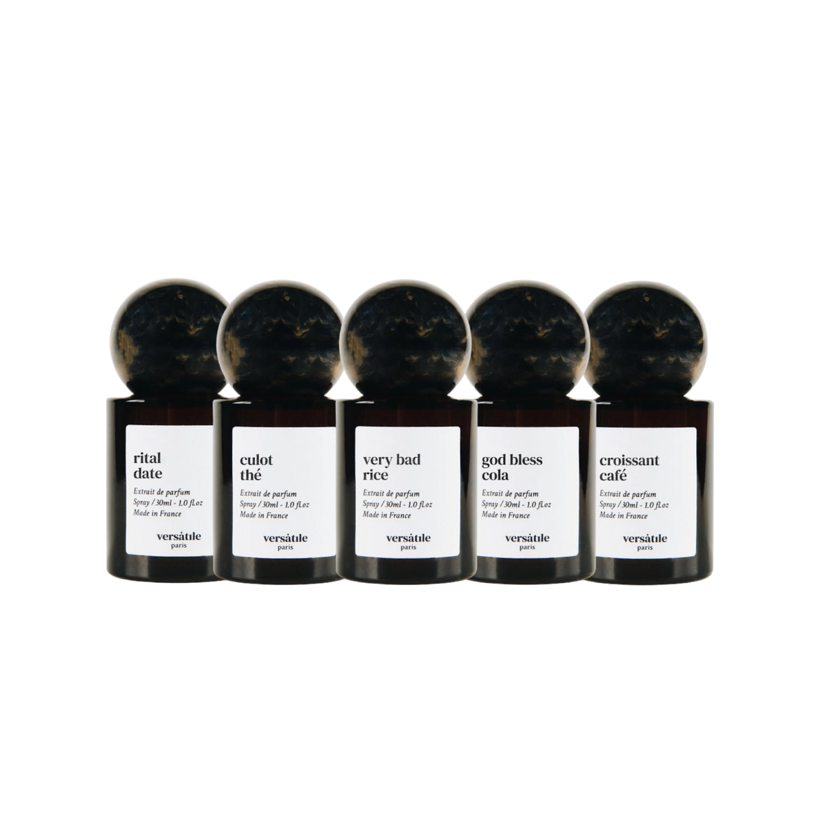 Discovery Set de Versatile Paris con cinco muestras de perfume de 1.5ml en formato spray