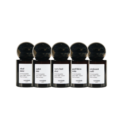 Discovery Set de Versatile Paris con cinco muestras de perfume de 1.5ml en formato spray